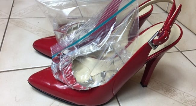 Party Girls Show Simple Trick For Stretching Shoes