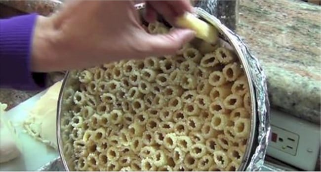 She Stacks Cooked Pasta In A Pan. When She's Finished? I'm TOTALLY Doing This!