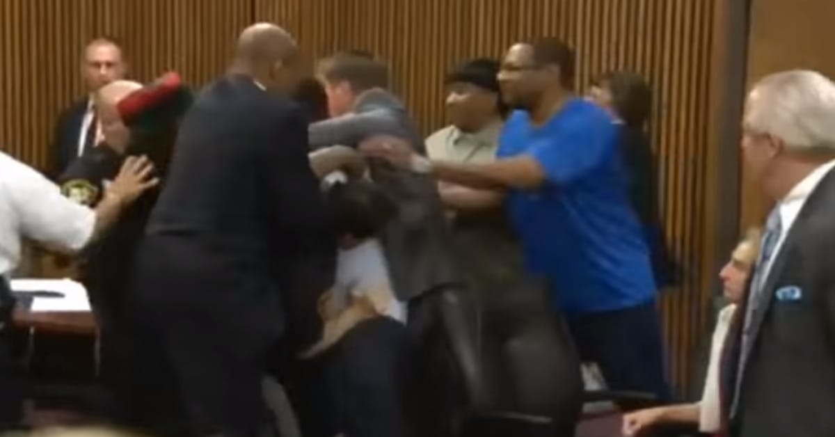 VIDEO: Father Attacks Man In Court Room Who Brutally Murdered His Daughter