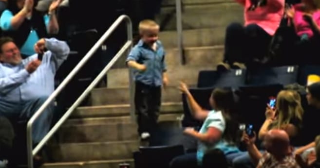 VIDEO: Kid Started Dancing At A Concert. 15 Seconds Later Every Eye In The Arena Was On Him!