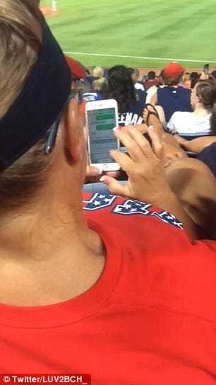 Wife Caught Cheating On Husband By Girls Behind Them At Braves Game!